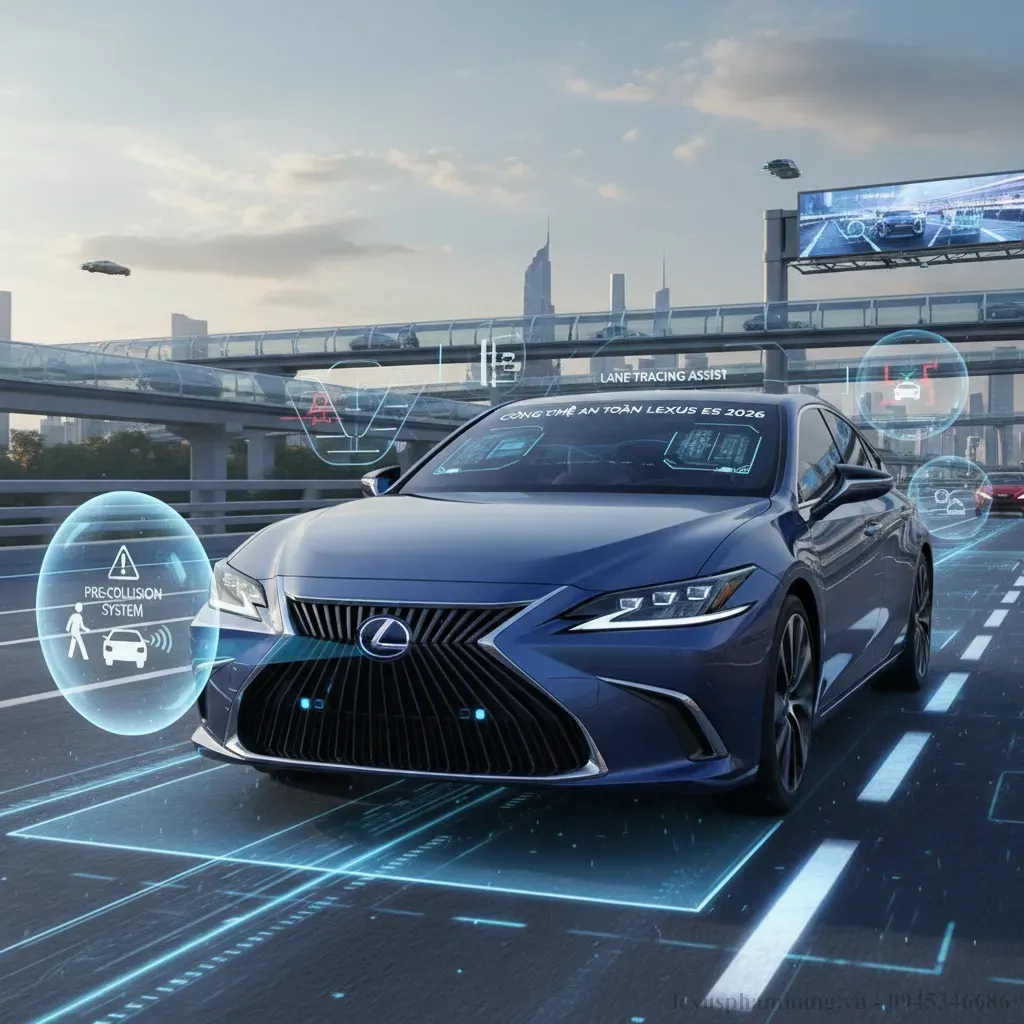 Hệ thống an toàn chủ động Lexus Safety System trên ES 2026