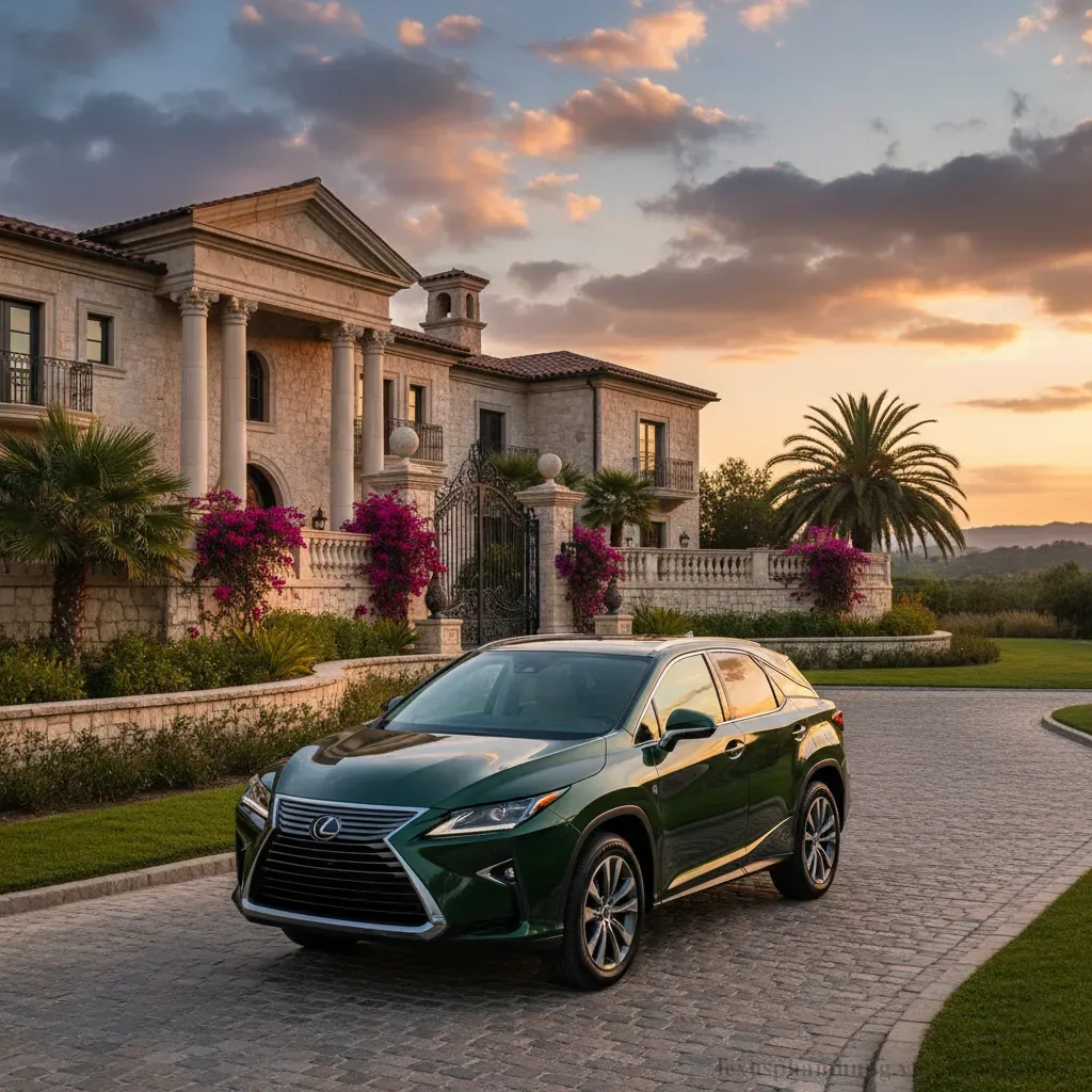 Lexus RX350 xanh rêu nổi bật với vẻ đẹp độc đáo và đẳng cấp