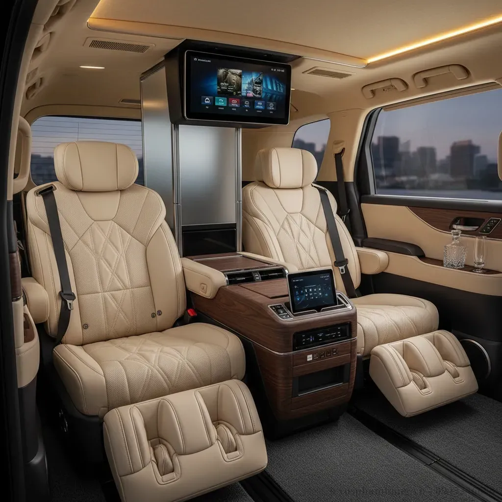 Nội thất Lexus LM 2026 với không gian ghế thương gia đẳng cấp tiện nghi