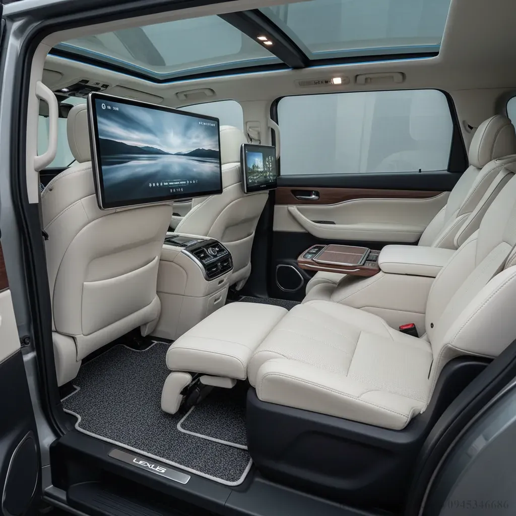 Nội thất Lexus LM 2026 sang trọng với phụ kiện tiện ích