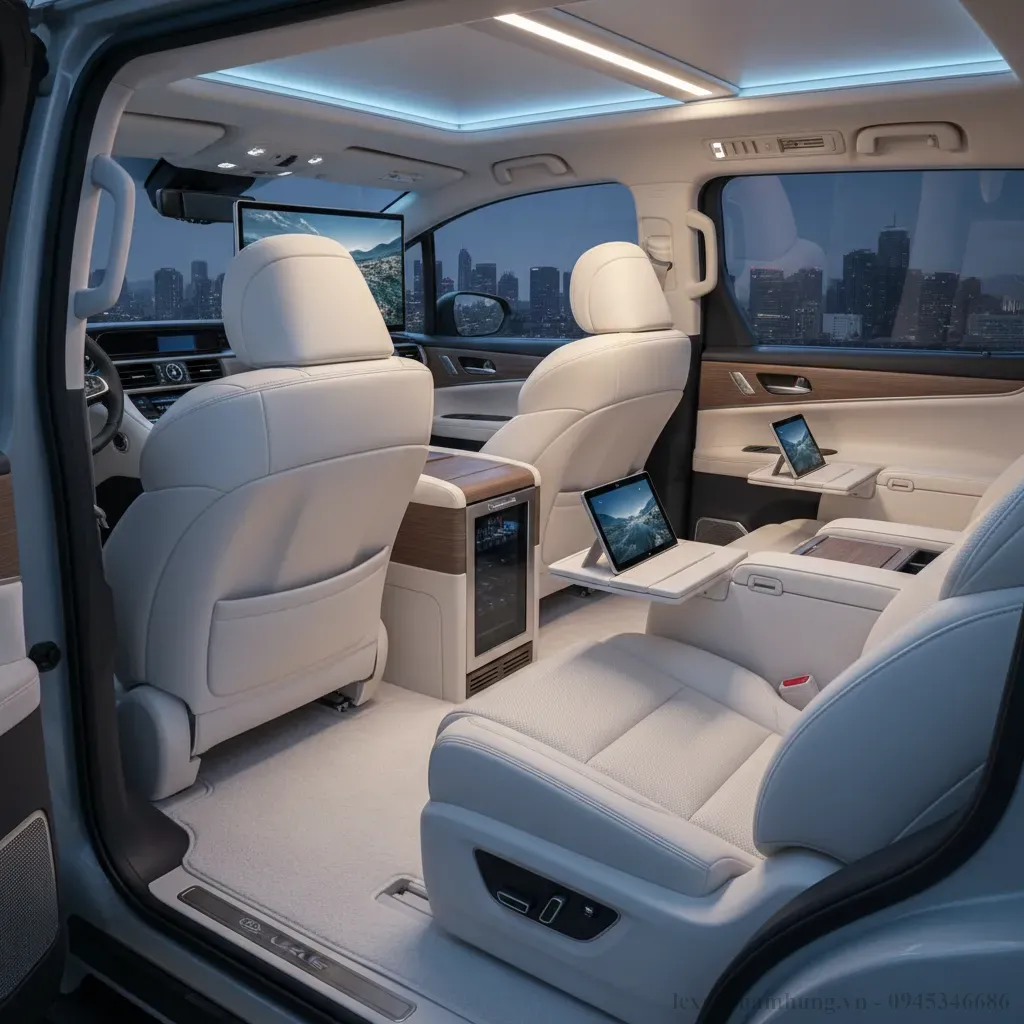 Khoang nội thất Lexus LM 2026  Kh&ocirc;ng gian ri&ecirc;ng tư v&agrave; tiện nghi tối thượng